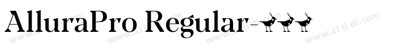 AlluraPro Regular字体转换